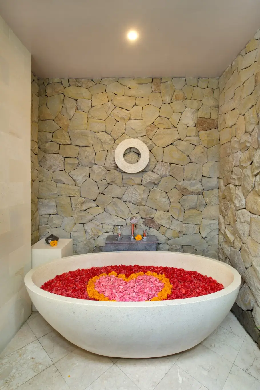 Flower Decor on Bath Tub