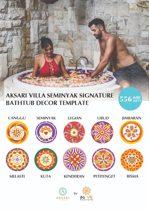 FLOWER DECOR SIGNATURE ON THE BATHUB