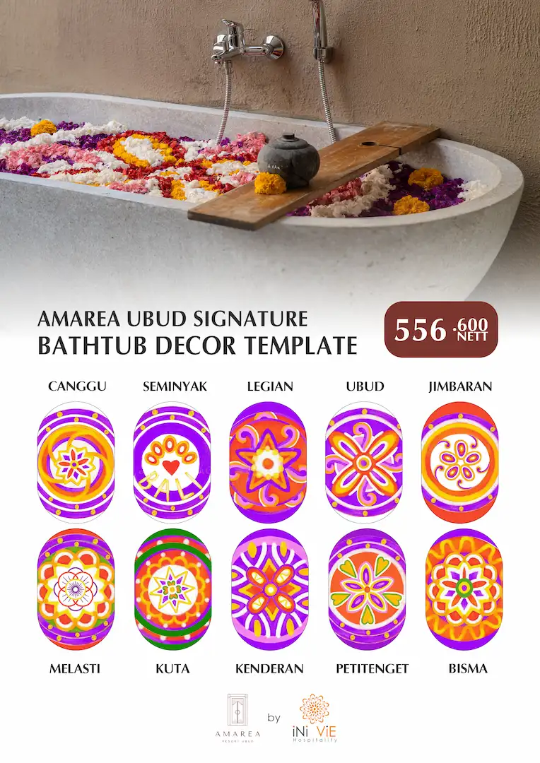 FLOWER DECOR SIGNATURE ON BATHUB